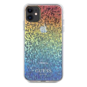 Guess GUHCN61HDECMI Hardcase IML Faceted Mirror Disco Iridescent Защитный чехол для iPhone 11 / Xr 6.1