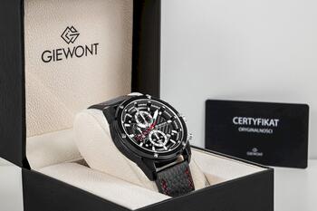 Giewont Vīriešu pulkstenis Chronograph Sapphire / melns (GW8810-A1)