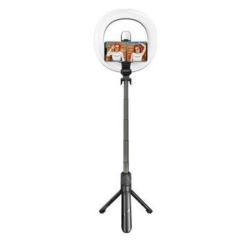 RoGer V14 Universal Tripod штатив для селфи с светодиодной лампой (RO-V14-BK)