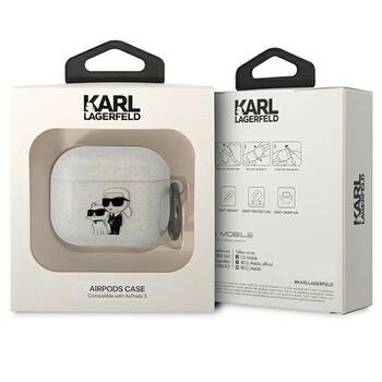 Karl Lagerfeld KLA3HNKCTGT AirPods 3 Защитный чехол Glitter Karl&Choupette / прозрачный (KLA3HNKCTGT)