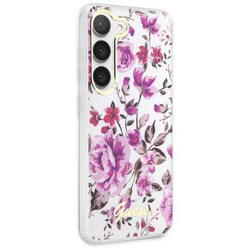Guess GUHCS23MHCFWST Flower Collection Защитный чехол для Samsung Galaxy S23+ S916 / белый (GUHCS23MHCFWST)