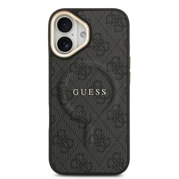 Guess PU Leather 4G Gold Frame MagSafe Case Чехол для Apple iPhone 17 (GUHMP17SP4MSEGCK)