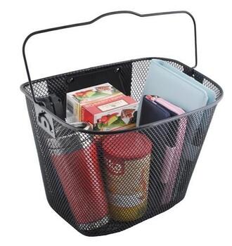 RoGer Metāla Grozs Velosipēdam / 5kg / 33x26x26 cm (RO-BASKET-BK)