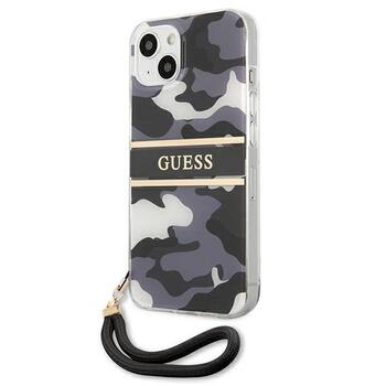 Guess GUHCP13MKCABBK Camo Strap Collection Aizsargapvalks priekš iPhone 13 / 14 / 15 6,1