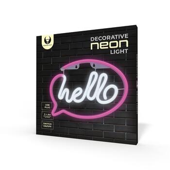 Forever Light FLNE15 HELLO Neon LED Dekorācija (FLNE15)