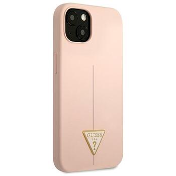 Guess GUHCP13SSLTGP Silicone Triangle Hardcase Защитный чехол для iPhone 13 mini 5,4