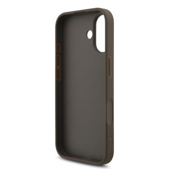 Guess PU 4G Metal Logo Strap Case Чехол для Apple iPhone 17 (GUHCP17SP4GMGSW)