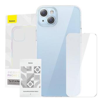 Baseus Crystal Series Case Защитный чехол для iPhone 14 Plus + защитное стекло / прозрачный (ARSJ001102)