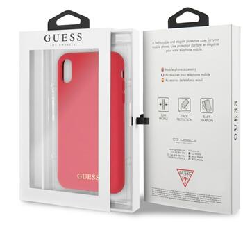 Guess GUHCI61LSGLRE Hardcase Silicone Защитный чехол для iPhone Xr / красный (GUHCI61LSGLRE)