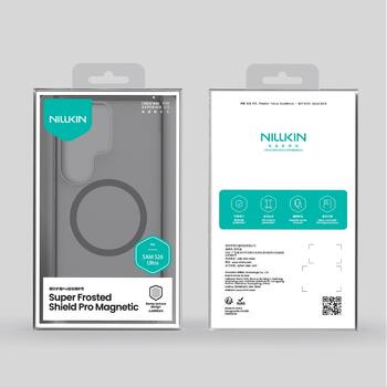 Nillkin Super Frosted PRO Magnetic Back Cover Защитный чехол для Samsung Galaxy S26 Ultra / прозрачный чёрный (57983129431)
