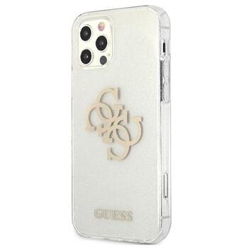 Guess GUHCP12LPCUGL4GTR Glitter 4G Big Logo Защитный чехол для iPhone 12 Pro Max 6,7