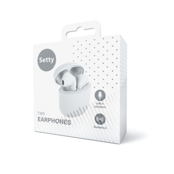Setty TWS-0 Bluetooth Наушники (GSM165779)