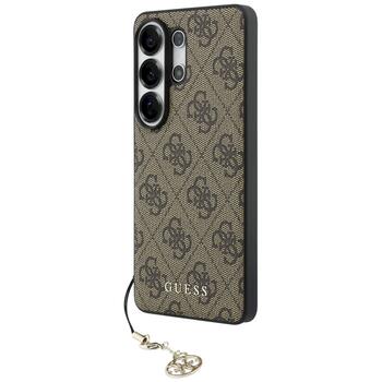Guess 4G Classic Logo Charm MagSafe Защитный чехол для Samsung Galaxy S26 Ultra / коричневый (GUHMS26LGF4GBR)