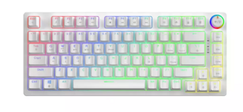 Savio Phenix WHITE GAT YELLOW Mechanical Klaviatūra Spēļu USB + Bluetooth (5901986049302)