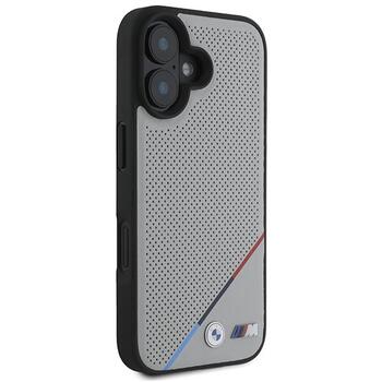 BMW M Perforated Tricolor Line MagSafe Защитный Чехол для Apple iPhone 16 (BMHMP16S23PUPDG)