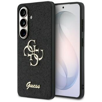 Guess Fixed Glitter Big 4G Metal Logo Защитный чехол для Samsung Galaxy S26 / чёрный (GUHCS26SHG4SGK)