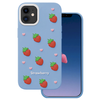 Mocco Strawberry Back Case Aizmugurējais apvalks priekš Apple iPhone 11 (MO-SBC-IP-11-BL)