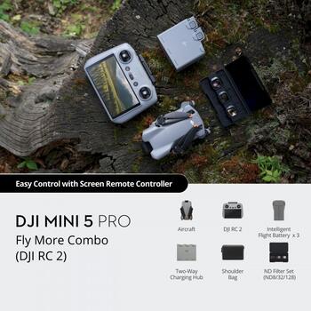 DJI Mini 5 Pro Fly More Combo with DJI RC 2 Drona komplekts (CP.MA.00000894.03)