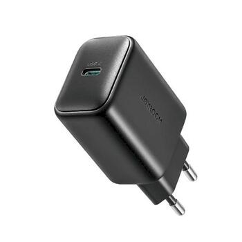 Joyroom JR-TCF23 Travel Charger Type-C Зарядное устройство PD 25W, SFC, PPS / чёрный (JR-TCF23-BLK)
