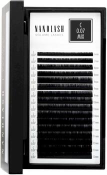 Nanolash Volume Lashes Накладные ресницы 0.07 C 6-13 mm (5905997306027)