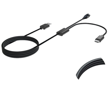 Tactical USB Charging 2in1 USB-C Uzlādes kabelis priekš Garmin Fenix 7/8, Tactix 8 (TA-57983111856)