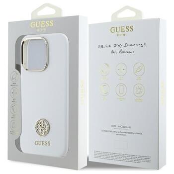 Guess GUHCP16LM4DGPH Silicone Logo Strass 4G Защитный чехол для iPhone 16 Pro 6.3