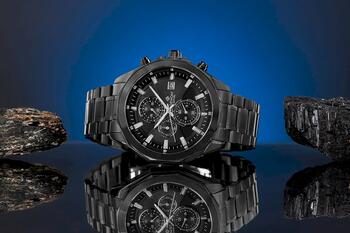 Giewont Vīriešu pulkstenis Chronograph Sapphire GW7290-B1 / melns (GW7290-B1)