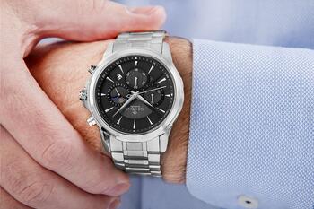 Giewont Chronograph Sapphire Vīriešu rokas pulkstenis GW9460-B2 / sudraba (GW9460-B2)