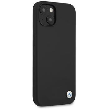 BMW BMHCP13SSILBK Hardcase Silicone Aizmugurējais Silikona Apvalks Telefonam Apple iPhone 13 Mini (BMHCP13SSILBK)