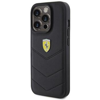 Ferrari Quilted Metal Logo Back Case Защитный Чехол для Apple iPhone 15 Pro (FEHCP15LRDUK)