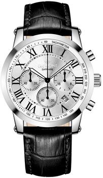 Giewont Vīriešu pulkstenis Chronograph Sapphire GW6260-A1 / sudraba (GW6260-A1)