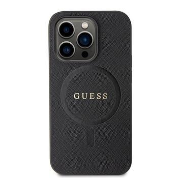 Guess Saffiano MagSafe Back Case Защитный Чехол для Apple iPhone 15 Pro Max (GUHMP15XPSAHMCK)