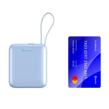 Swissten SPACE Power Bank Переносная зарядная батарея USB-C / Lightning / 10000 mAh Голубой (22013984)