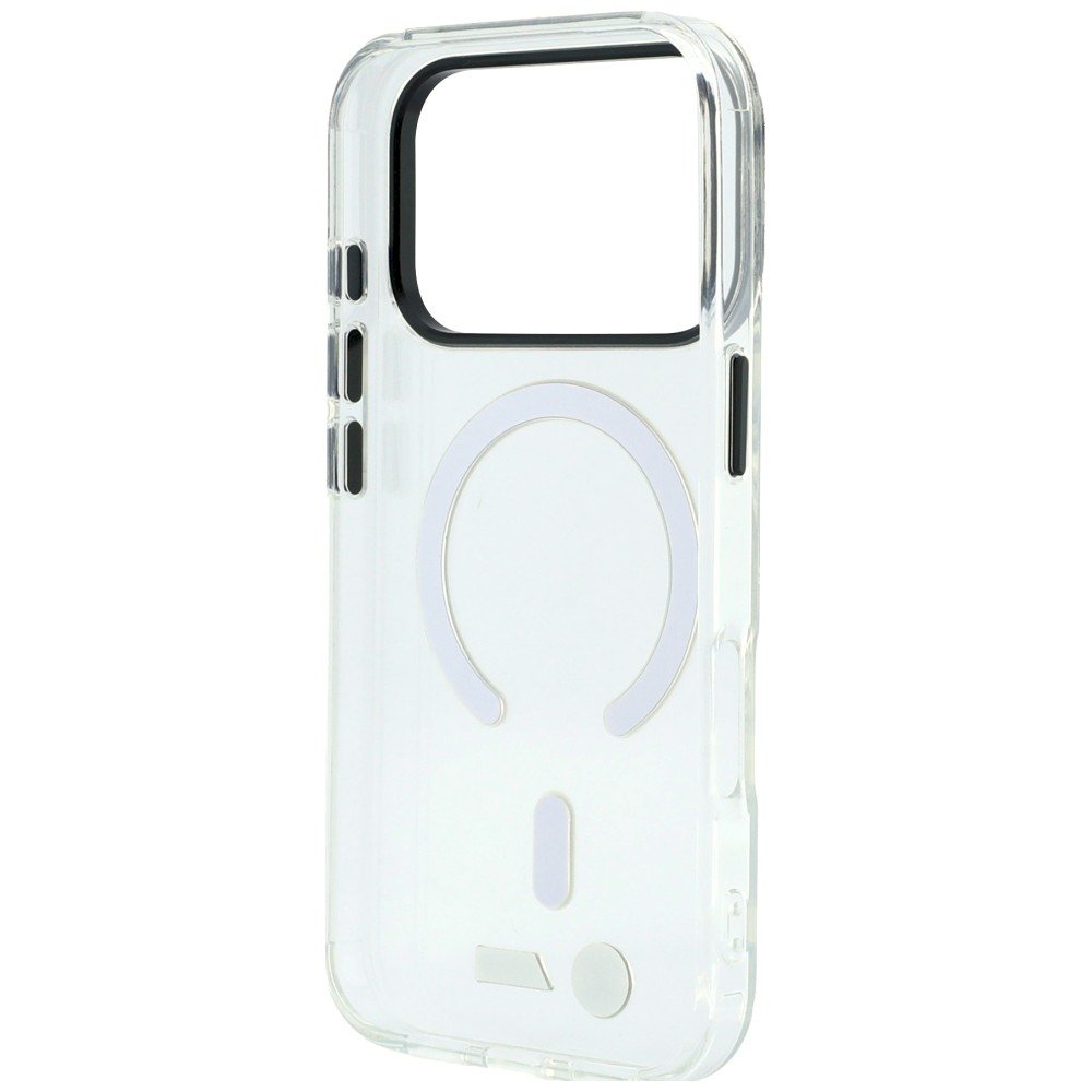 BMW M Case IML Glossy Metal Logo & Trims MagSafe Aizsargapvalks priekš iPhone 18 Pro Max / caurspīdīgs (BMHMP18X26HTGMILH)
