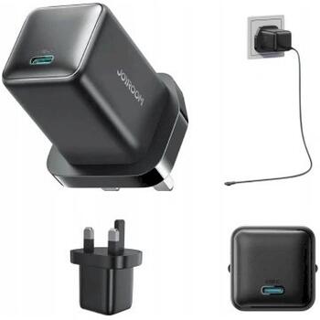 Joyroom Travel Charger (UK) Type-C Зарядное устройство PD 65W / чёрный (JR-TCG18-BLK)
