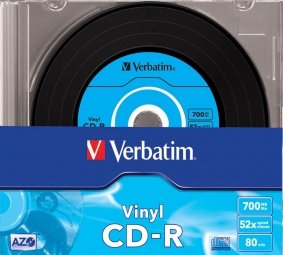 Verbatim Матрицы CD-R AZO 700MB Vinyl 1x-52x, 10 Pack Slim (43426V)