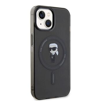 Karl Lagerfeld KLHMP14SHFCKNOK Hardcase IML Ikonik MagSafe Aizsargapvalks priekš iPhone 14/15/13 6.1