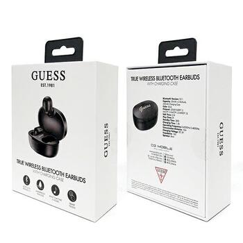 Guess Headphones Bluetooth GUTWST30BKTWS Беспроводные наушники + док-станция / чёрный (GUTWST30BK)