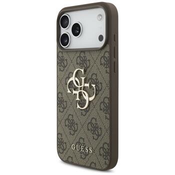 Guess 4G Big Logo Case Защитный чехол для iPhone 17 Pro Max / коричневый (GUHCP17X4GMGBR)