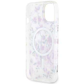 Guess GUHMP14MHCFWST Hardcase Flower MagSafe Aizsargapvalks priekš iPhone 14 Plus / 15 Plus 6.7