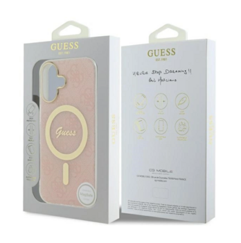 Guess IML 4G MagSafe Защитный Чехол для Apple iPhone 16 Plus (GUHMP16MH4STP)