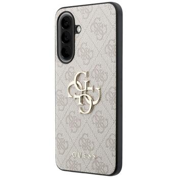 Guess Leather 4G Metal Logo Case Aizsargapvalks priekš Samsung Galaxy A57 5G / rozā (GUHCSA574GMGPI)