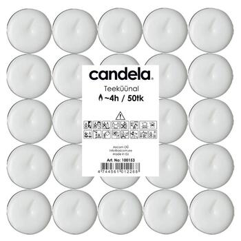 Candela Tējas Sveces 50gab (24100153)