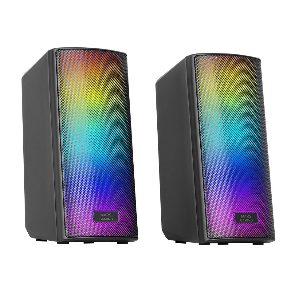 Mars Gaming MSRGB2 Bluetooth stereo skaļruņu sistēma datoram 15 W / melna (MSRGB2)