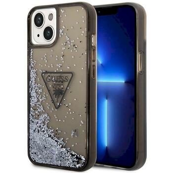 Guess GUHCP14SLFCTPK Liquid Glitter Palm Collection Aizsargapvalks priekš iPhone 14 / 15 / 13 6.1