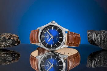 Giewont Elegance Sapphire Мужские часы / коричнево-синий (GW5160-A7)