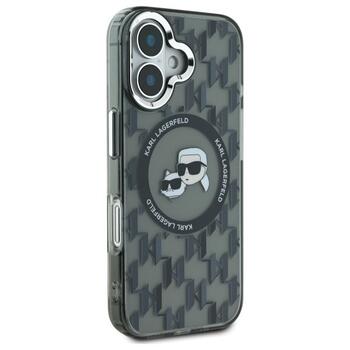 Karl Lagerfeld Hard IML Monogram Karl&Choupette Head MagSafe Case Чехол для Apple iPhone 16 (KLHMP16SHMCKMHK)