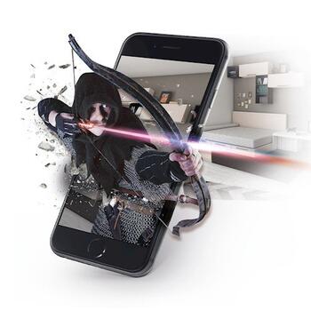 Forever AR Hunter GP-300 Remote Augmented Reality Blaster Gun Universal Bluetooth Spēļu Kontrolieris Pistole + Spēles Bezmaksas (Android, iOS) (GSM033794)
