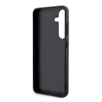 DKNY PU Leather Checkered Pattern and Stripe Case Защитный чехол для Samsung Galaxy S24+ / чёрный (DKHCS24MPCPTSSK)