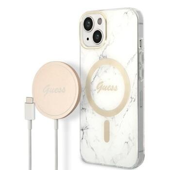 Guess Set GUBPP14MHMEACSH Case+Charger Защитный чехол для iPhone 14 Plus / 15 Plus 6.7